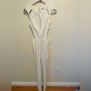 White jumpsuit fashion nova